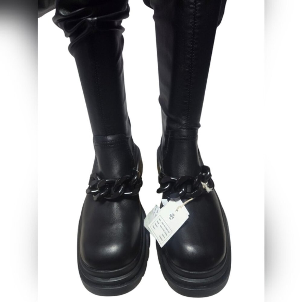 Ash Chic Black Thigh-high Boots